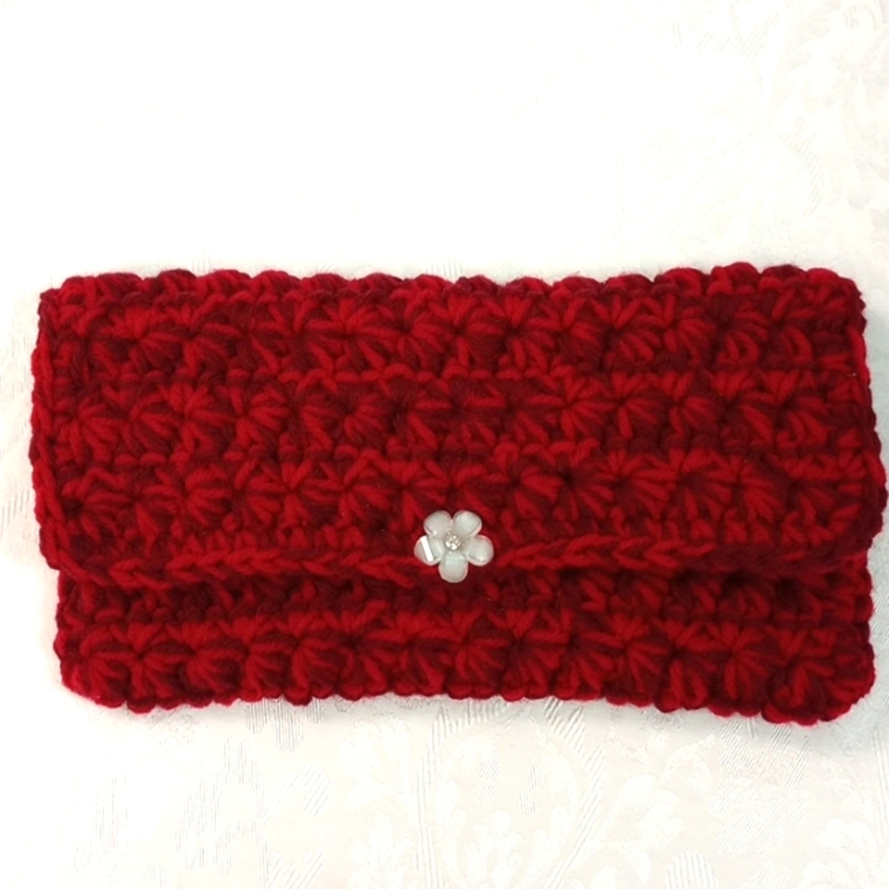 Clutch, Crochet, Handmade in USA